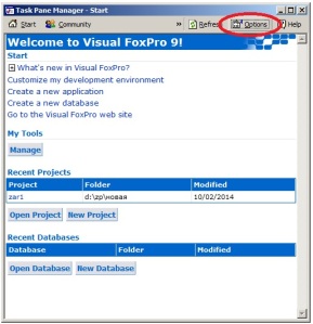 VFP9_Tools_TaskPane_Options